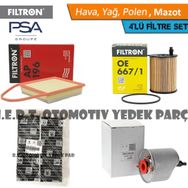 Peugeot 301 1.6 Hdi 2012-2018 Filtre Bakım Seti