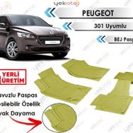 Peugeot 301 Siyah 3D Havuzlu Paspas