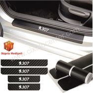 Peugeot 307 4 Adet Karbon Kapı Eşiği Sticker