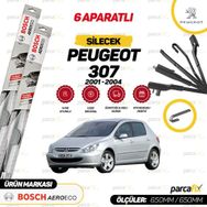 Peugeot 307 Bosch Aeroeco 2001-2004 Muz Silecek Takımı