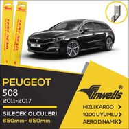 Peugeot 508 2011-2017 Muz Silecek Takımı