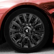Peugeot Amblemli Piano Black 4'lü Takım 206 15 İnç Jant Kapağı