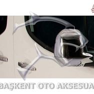 Peugeot Partner Tepe 2008-2012 Krom 2 Parça Ayna Kapağı