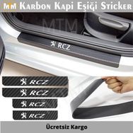 Peugeot RCZ 4 Adet Karbon Kapı Eşiği Sticker