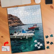PF78 Tekneler Deniz Dağ 240 Parça Puzzle Yapboz Tablo