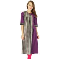 Phagun Hintli Tasarımcı Bollywood Kurta Etnik Kurti Günlük Gri Erik Kadın Elbise