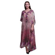 Phagun Mughal Anıtları Plaj Kaftan Bikini Örtü Maksi Pembe Kadın Elbise