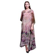 Phagun Uzun Plaj Kaftan Bikini Örtü Maksi Şeftali Kadın Elbise