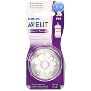 Philips Avent SCF04-27 Natural 3+ Ay Orta Akış 2'li Biberon Emziği