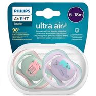 Philips Avent SCF085/18 Ultra Air 6-18 Ay 2'li Açık Mavi Kız Emzik