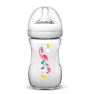 Philips Avent SCF627-21 Natural Pelikan Desenli 260 ml Pembe Biberon