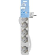 Philips CHP2154WB/62 5'li 3 m Beyaz Çocuk Korumalı Priz