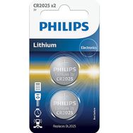 Philips CR2025P2/01B Mini Düğme 2025 3V X2 Pil