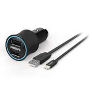 Philips DLP2553U Siyah Lightning Araç Şarj Cihazı