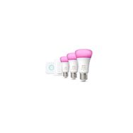 Philips E27 Hue Renkli 3'lü Kumandalı Bluetooth Özellikli Akıllı Başlangıç Seti