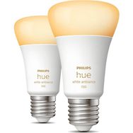 Philips HueWA 8-75W B E27 Bluetooth Özellikli İkili Ekopaket Beyaz Ambiyans Akıllı Ampul