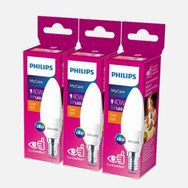 Philips My Care 40 Watt Sarı Mum E14 Duy 3'lü Led Mum Ampul