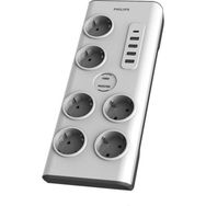 Philips SPN7060WA 900J 2 mt 6'lı 4xUsb-A Usb-C Akım Korumalı Priz
