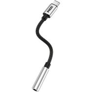 Phixi Basic CA111 Metal Başlıklı Örgü Type-C To 3.5 mm Jack Çevirici Kablo