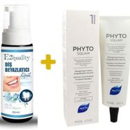 Phyto 125 ml Phytosquam Anti Dandruff Insentive Shampoo+E2'Quality E2'quality Diş Beyazlatıcı Köpük