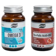 Phytodef 60 Kapsül Omega 3 ve 30 Tablet Fe + Folic Acid + B12 Takviye Edici Gıda