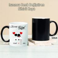 Pi İthalat Pi165 I Love You Kişiye Özel Sihirli Kupa