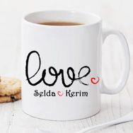 Pi İthalat Pi54 Love Kişiye Özel Sihirli Kupa