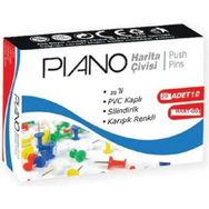 Pıano Renklı Harıta Çivisı