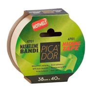 Picador KP-007 38 mm x 40 mt Hotmelt Maskeleme Bandı