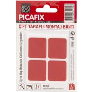 Picador VHB Ç/T Kırmızı 12'li Kare Montaj Bandı