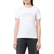 Pieces Pcfria SS Parlak Siyah Baskı La Luna Kadın T-shirt
