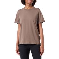 Pieces Pcria Ss Fold Up Solid Tee Noos Bc Morel Kadın T-shirt