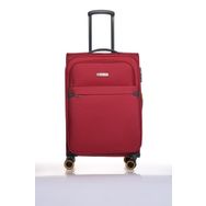 Pierre Cardin 04PC6000-02-FS Fuşya Çekçekli Kumaş Valiz