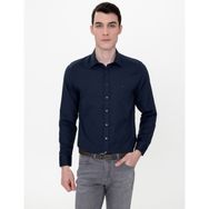 Pierre Cardin 50247117-VR033 Lacivert Desenli Erkek Gömlek