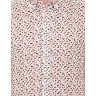 Pierre Cardin 50248485-VR027 Haki Desenli Erkek Gömlek