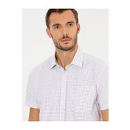 Pierre Cardin 50252474-VR011 Bej Kısa Kollu Erkek Gömlek