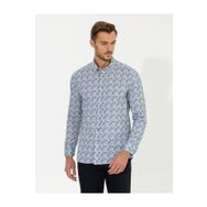 Pierre Cardin 50262462-VR011 Bej Desenli Erkek Gömlek