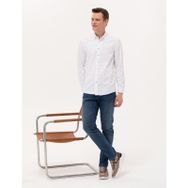 Pierre Cardin 50265077-VR092 Açık Yeşil Desenli Erkek Gömlek