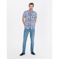 Pierre Cardin 50266101-VR033 Lacivert Kısa Kollu Erkek Gömlek