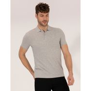 Pierre Cardin 50269606-VR091 Açık Gri Melanj Erkek T-shirt