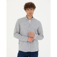 Pierre Cardin 50278180-VR036 Mavi Desenli Erkek Gömlek