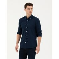 Pierre Cardin 50283343-VR033 Lacivert Desenli Erkek Gömlek