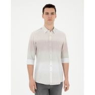 Pierre Cardin 50283490-VR016 Çağla Desenli Erkek Gömlek