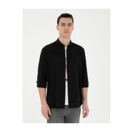 Pierre Cardin 50283524-VR046 Siyah Desenli Erkek Gömlek