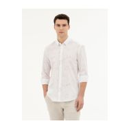Pierre Cardin 50284207-VR011 Bej Desenli Erkek Gömlek