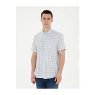 Pierre Cardin 50288740-VR003 Açık Mavi Keten Karışımlı Erkek Gömlek