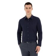 Pierre Cardin 50289391-VR033 Lacivert Desenli Erkek Gömlek
