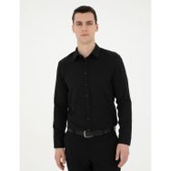 Pierre Cardin 50289391-VR046 Siyah Desenli Erkek Gömlek