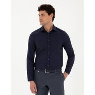 Pierre Cardin 50289417-VR033 Lacivert Desenli Erkek Gömlek
