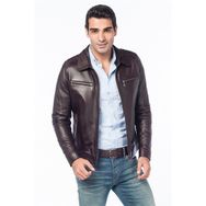 Pierre Cardin 56 Bordo Deri Erkek Mont